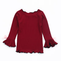 Load image into Gallery viewer, Kid Girls Rainbow Cartoon Bow Tops Wholesale 22051064
