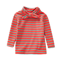 Load image into Gallery viewer, Baby Kid Girls Striped Bow Tops Wholesale 22051065
