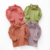 Load image into Gallery viewer, Baby Kid Girls Striped Bow Tops Wholesale 22051065
