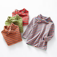 Load image into Gallery viewer, Baby Kid Girls Striped Bow Tops Wholesale 22051065
