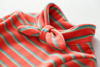Load image into Gallery viewer, Baby Kid Girls Striped Bow Tops Wholesale 22051065
