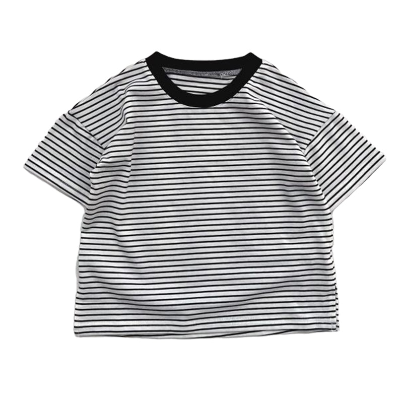 Baby Kid Unisex Striped T-Shirts Wholesale 22051071