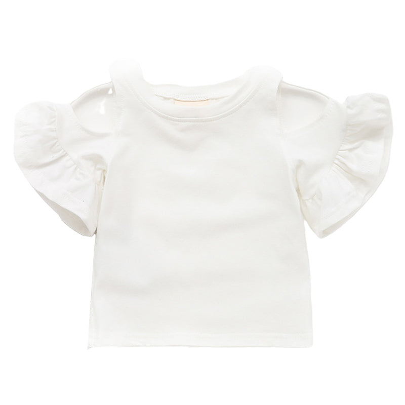 Baby Kid Girls Solid Color T-Shirts Wholesale 22051073