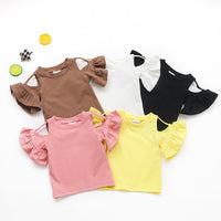 Load image into Gallery viewer, Baby Kid Girls Solid Color T-Shirts Wholesale 22051073
