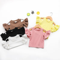 Load image into Gallery viewer, Baby Kid Girls Solid Color T-Shirts Wholesale 22051073
