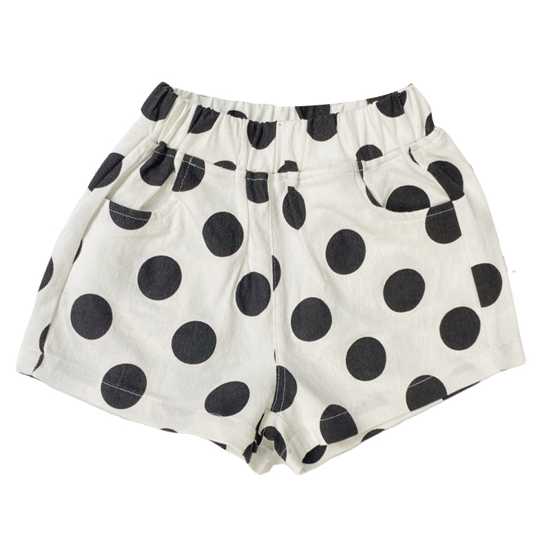 Baby Kid Unisex Polka dots Print Shorts Wholesale 22051079