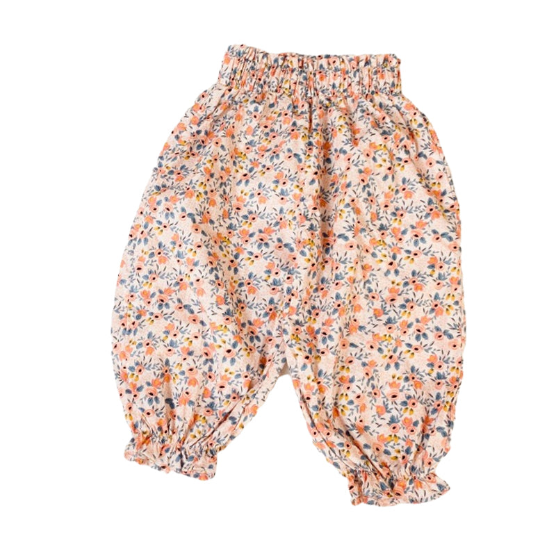 Baby Kid Girls Flower Pants Wholesale 22051082