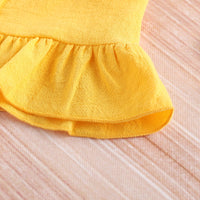 Load image into Gallery viewer, 2 Pieces Set Baby Girls Solid Color Print Tank Tops And Flower Shorts Wholesale 22051089
