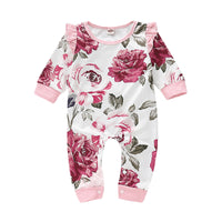 Load image into Gallery viewer, Baby Girls Flower Print Jumpsuits Wholesale 22051090
