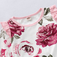 Load image into Gallery viewer, Baby Girls Flower Print Jumpsuits Wholesale 22051090
