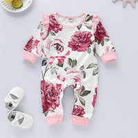 Load image into Gallery viewer, Baby Girls Flower Print Jumpsuits Wholesale 22051090
