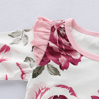 Load image into Gallery viewer, Baby Girls Flower Print Jumpsuits Wholesale 22051090
