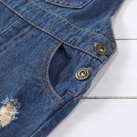 Load image into Gallery viewer, Baby Kid Girls Flower Ripped Print Jumpsuits Wholesale 22051094
