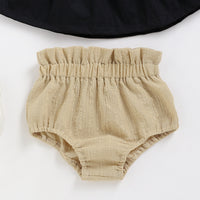 Load image into Gallery viewer, 2 Pieces Set Baby Girls Solid Color Tops And Shorts Wholesale 22051099
