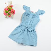 Load image into Gallery viewer, Baby Kid Girls Solid Color Rompers Wholesale 22051301
