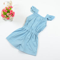 Load image into Gallery viewer, Baby Kid Girls Solid Color Rompers Wholesale 22051301
