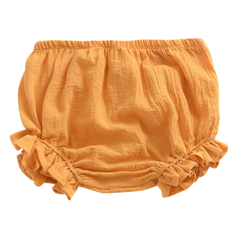 Baby Girls Solid Color Shorts Wholesale 22051302