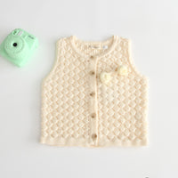Load image into Gallery viewer, Baby Unisex Solid Color Crochet Vests Waistcoats Knitwear Wholesale 22051310
