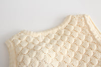 Load image into Gallery viewer, Baby Unisex Solid Color Crochet Vests Waistcoats Knitwear Wholesale 22051310
