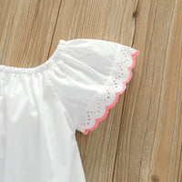 Load image into Gallery viewer, Baby Kid Girls Solid Color Embroidered Tops Wholesale 220513119
