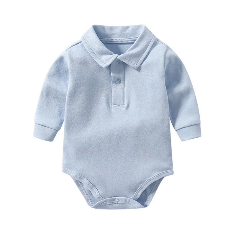 Baby Unisex Solid Color Rompers Wholesale 220513146