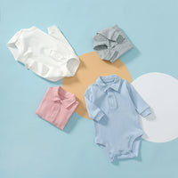 Load image into Gallery viewer, Baby Unisex Solid Color Rompers Wholesale 220513146
