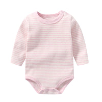 Load image into Gallery viewer, Baby Unisex Solid Color Striped Rompers Wholesale 220513147
