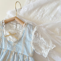 Load image into Gallery viewer, Baby Girls Flower Embroidered Rompers Wholesale 220513149
