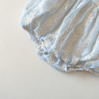 Load image into Gallery viewer, Baby Girls Flower Embroidered Rompers Wholesale 220513149
