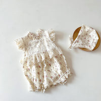Load image into Gallery viewer, Baby Girls Flower Rompers Wholesale 220513153
