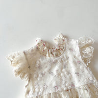 Load image into Gallery viewer, Baby Girls Flower Rompers Wholesale 220513153
