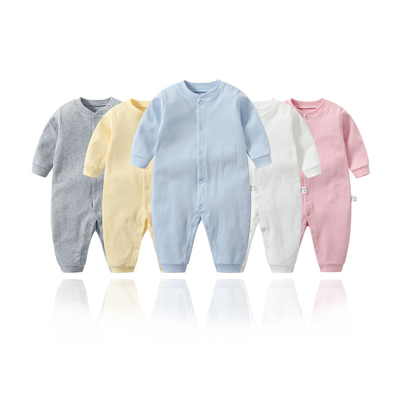 Baby Unisex Solid Color Jumpsuits Wholesale 220513155