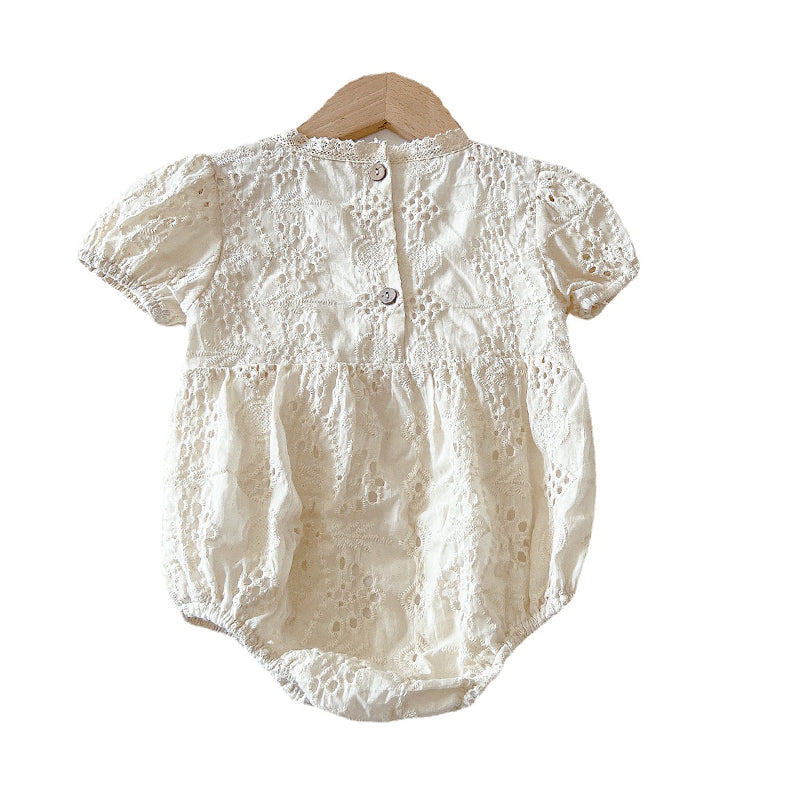 Baby Girls Embroidered Rompers Wholesale 220513156