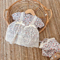 Load image into Gallery viewer, Baby Girls Flower Rompers Wholesale 220513157
