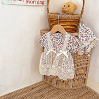 Load image into Gallery viewer, Baby Girls Flower Rompers Wholesale 220513157
