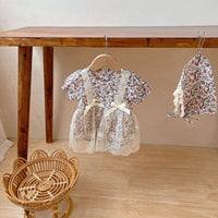 Load image into Gallery viewer, Baby Girls Flower Rompers Wholesale 220513157
