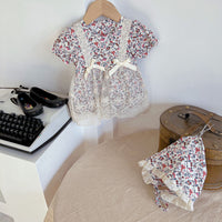 Load image into Gallery viewer, Baby Girls Flower Rompers Wholesale 220513157
