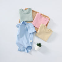 Load image into Gallery viewer, Baby Unisex Solid Color Rompers Wholesale 220513162
