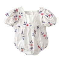 Load image into Gallery viewer, Baby Kid Girls Flower Embroidered Rompers Wholesale 220513169
