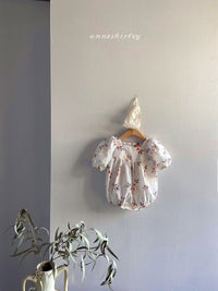 Load image into Gallery viewer, Baby Kid Girls Flower Embroidered Rompers Wholesale 220513169
