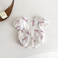 Load image into Gallery viewer, Baby Kid Girls Flower Embroidered Rompers Wholesale 220513169
