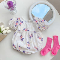 Load image into Gallery viewer, Baby Kid Girls Flower Embroidered Rompers Wholesale 220513169
