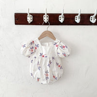 Load image into Gallery viewer, Baby Kid Girls Flower Embroidered Rompers Wholesale 220513169

