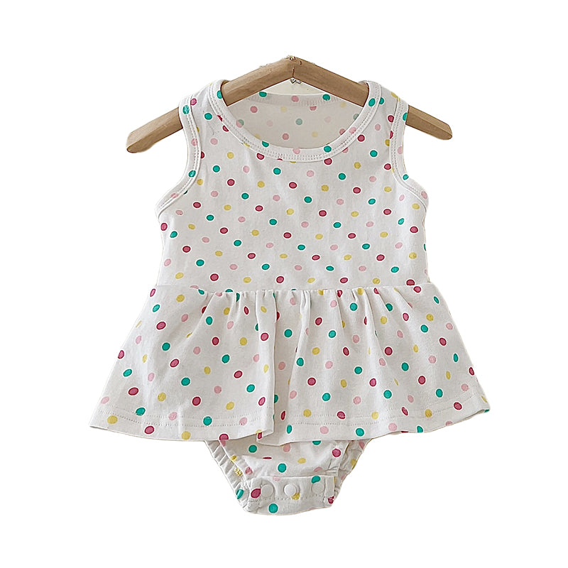 Baby Girls Polka dots Rompers Wholesale 220513177