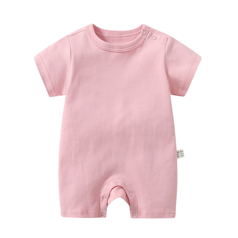 Baby Unisex Solid Color Jumpsuits Wholesale 220513182