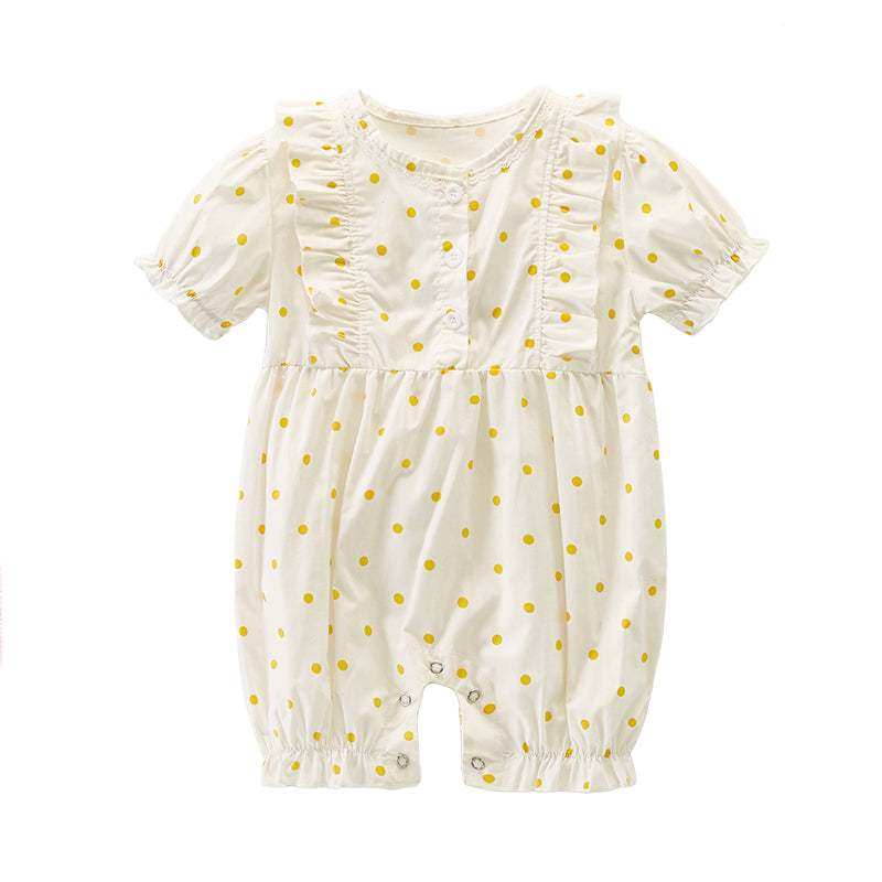 Baby Girls Polka dots Jumpsuits Wholesale 220513190