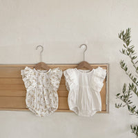 Load image into Gallery viewer, Baby Kid Girls Flower Print Rompers Wholesale 220513215
