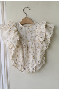 Load image into Gallery viewer, Baby Kid Girls Flower Print Rompers Wholesale 220513215

