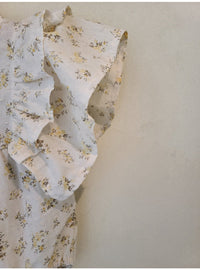 Load image into Gallery viewer, Baby Kid Girls Flower Print Rompers Wholesale 220513215
