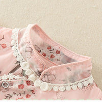 Load image into Gallery viewer, Baby Girls Flower Lace Print Rompers Wholesale 220513232
